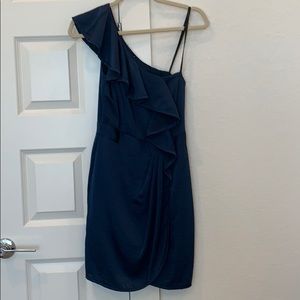BCBGeneration One Shoulder Blue Cocktail Dress